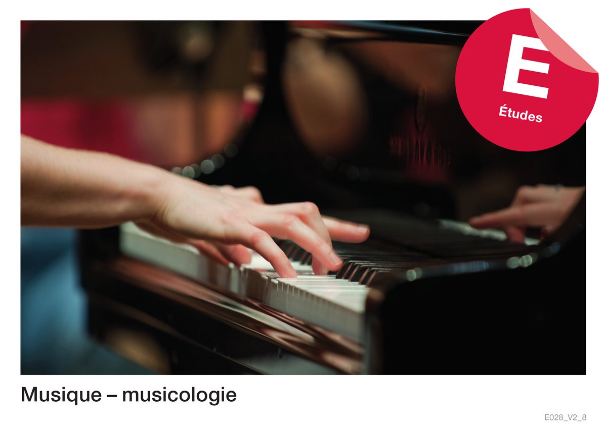 Musi­que – musi­co­lo­gie (E­tu­des)