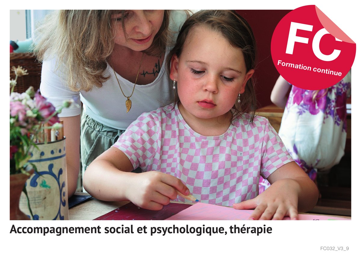 Accompagnement social et psychologique, thérapie (Formation continue)