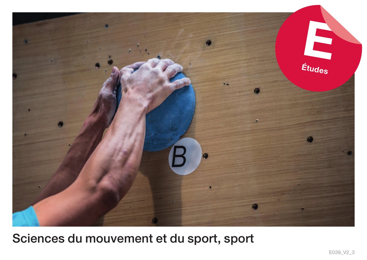 Sciences du mouve­ment et du sport, sport (E­tu­des)