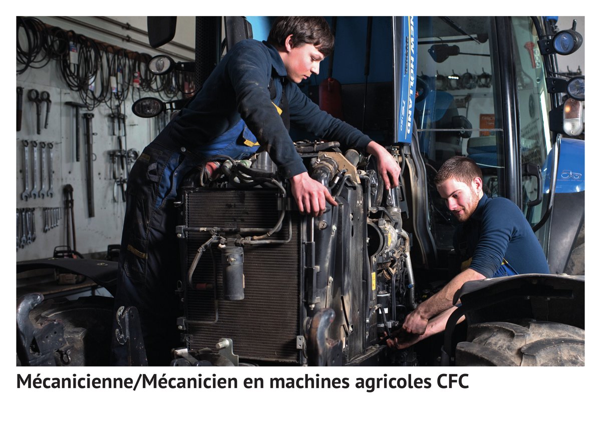 Mé­ca­ni­cien­ne/mé­ca­ni­cien en ma­chi­nes agri­co­les CFC