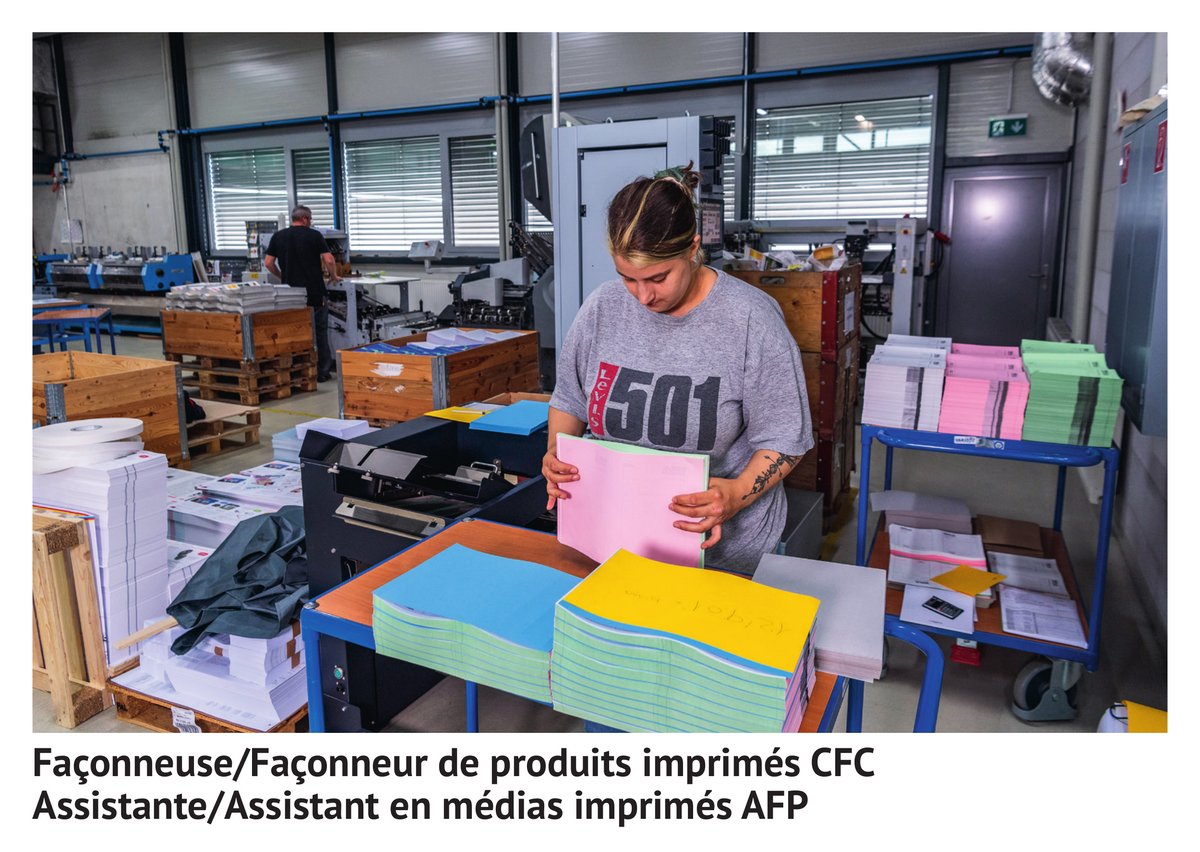 Fa­çon­neuse/fa­çon­neur de pro­duits im­pri­més CFC, as­sis­tan­te/as­sis­tant en mé­dias im­pri­més AFP