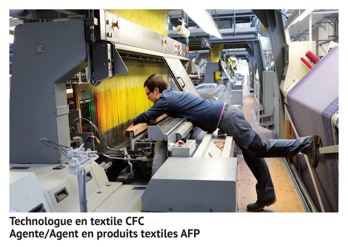 Tech­no­lo­gue en tex­ti­le CFC, a­gen­te/a­gent en pro­duits tex­ti­les AFP