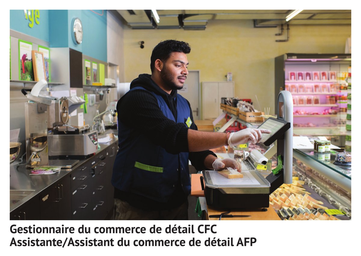 Ges­tion­nai­re du com­mer­ce de dé­tail­ CFC, as­sis­tan­te/as­sis­tant du com­mer­ce de dé­tail AFP