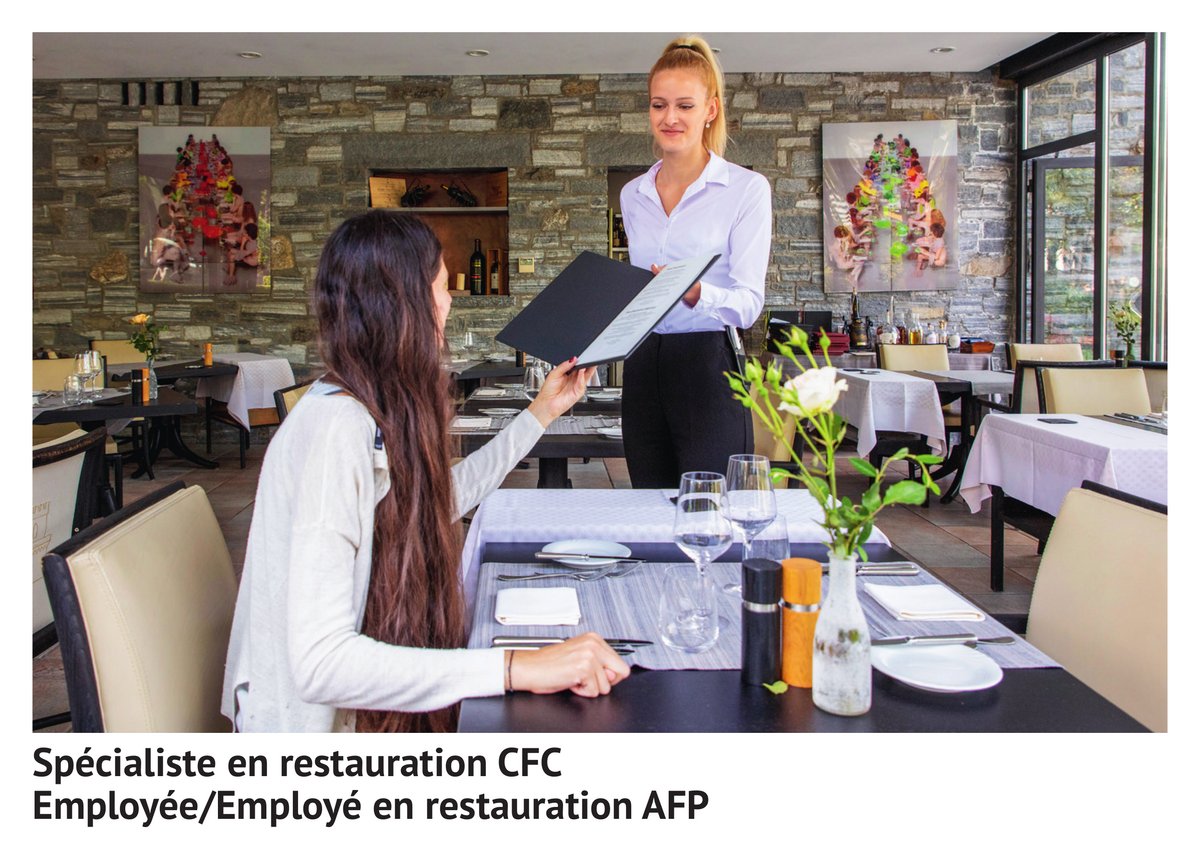 Spé­cia­lis­te en res­tau­ra­tion CFC, em­ployée/em­ployé en res­tau­ra­tion AFP