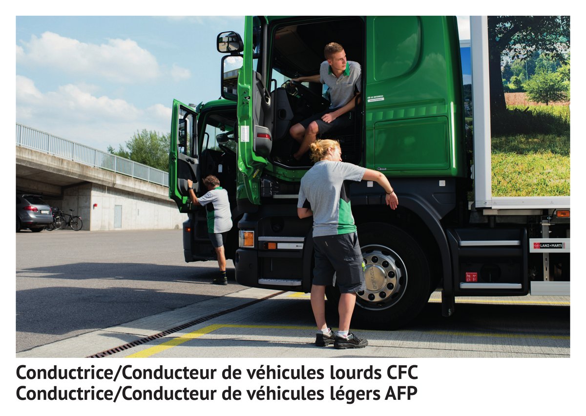 Con­duc­tri­ce/con­duc­teur de véhi­cules lourds CFC, con­duc­tri­ce/con­duc­teur de véhi­cules légers AFP