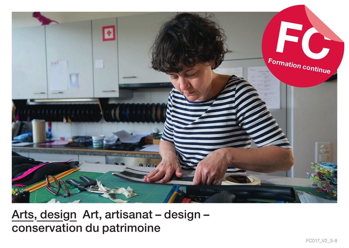 Arts, design : art, artisanat – design – conservation du patrimoine (For­ma­tion con­ti­nue)